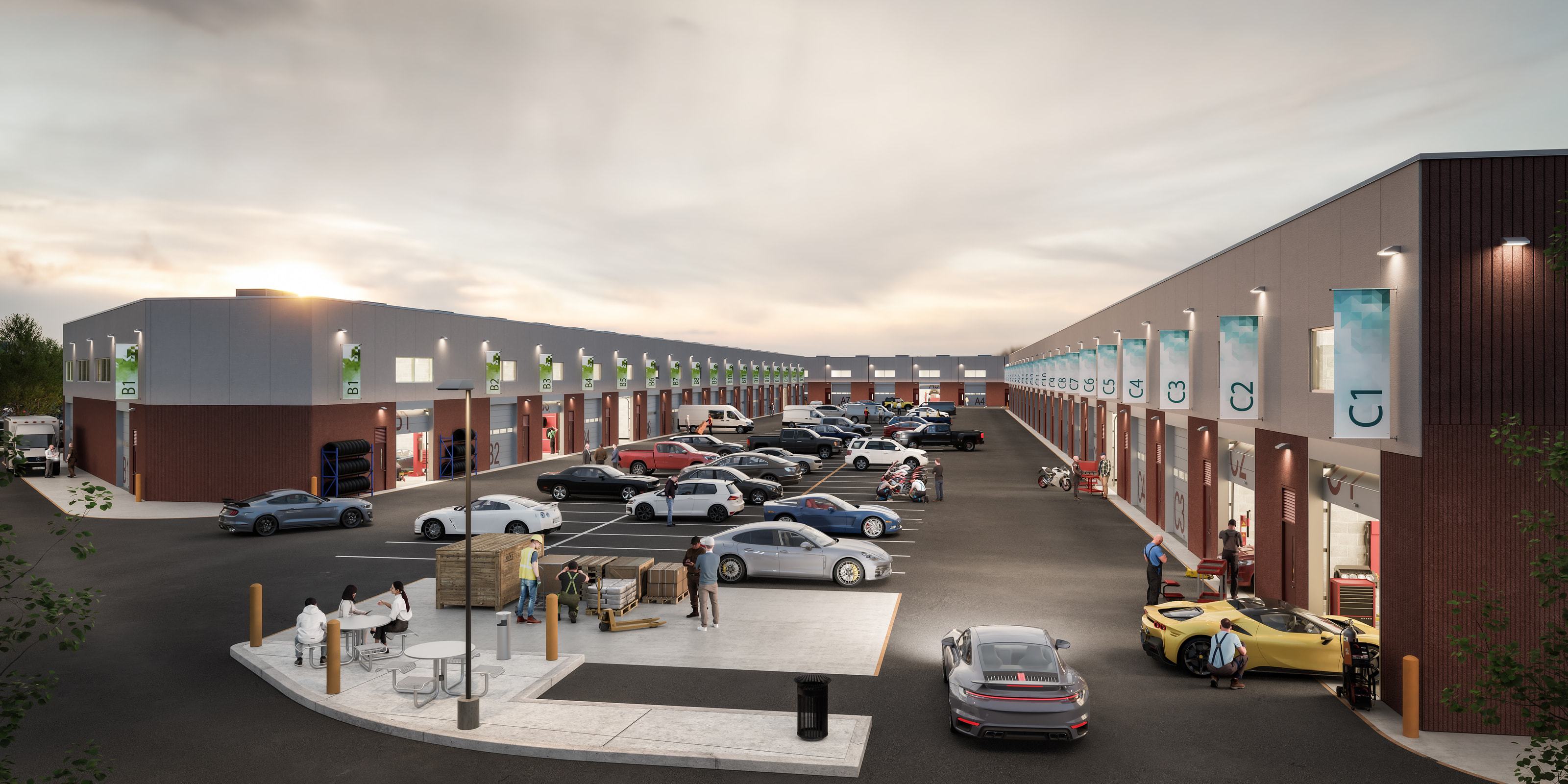 Rendering related to Building B
